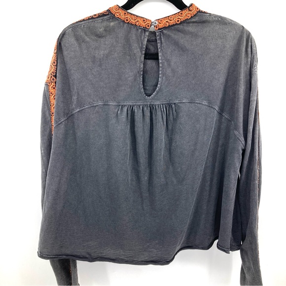 Free People Slub Jersey Snow Bunny Embroidered Top - Picture 8 of 8